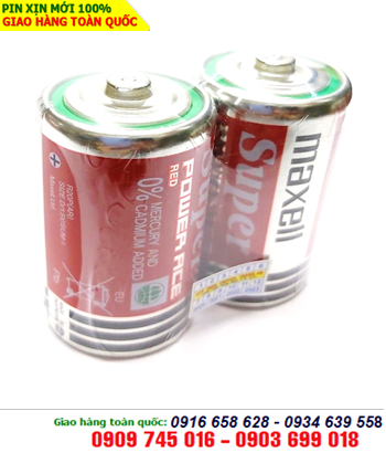 Maxell R20P(AR), SUM-1; Pin đại D 1.5v Maxell R20P(AR), SUM-1 Super Power ACE _ Vỉ 2viên